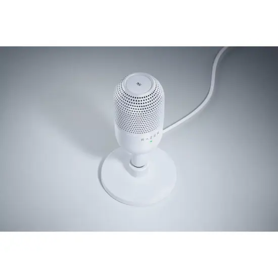 Razer - Seiren V3 Mini Microphone - White Top Angle