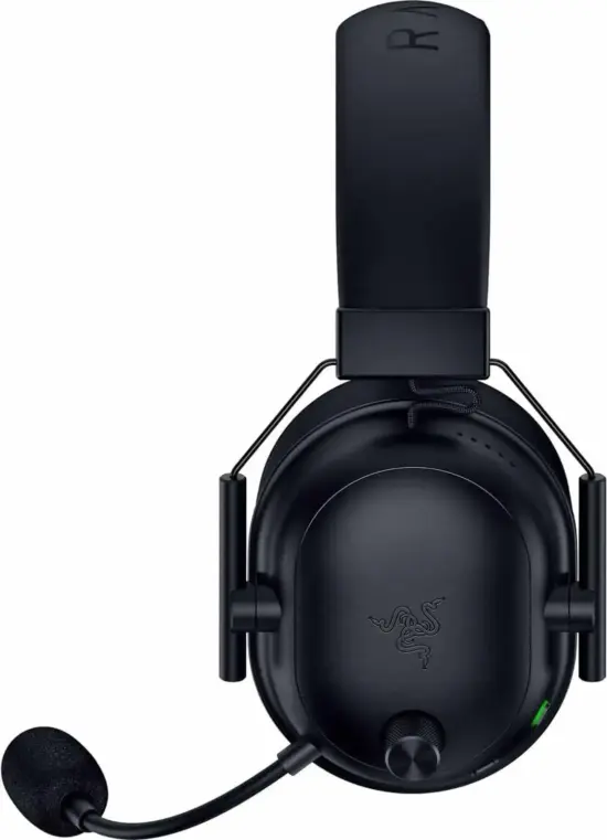 Razer - BlackShark V2 HyperSpeed Gaming Headset - Black Side View