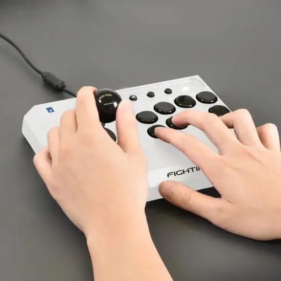 Hori - Fighting Stick Mini For PlayStation 5 - White Poster 1