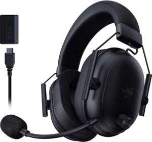 Razer - BlackShark V2 HyperSpeed Gaming Headset - Black Angled View