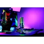 Razer Seiren V3 Chroma RGB Microphone - Black Angled View