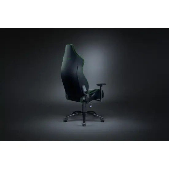 Razer - Iskur XL Chair - Green & Black Back Angled View