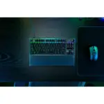 Razer Huntsman V3 Pro Tenkeyless RGB Keyboard - UK Layout Top View Set Up