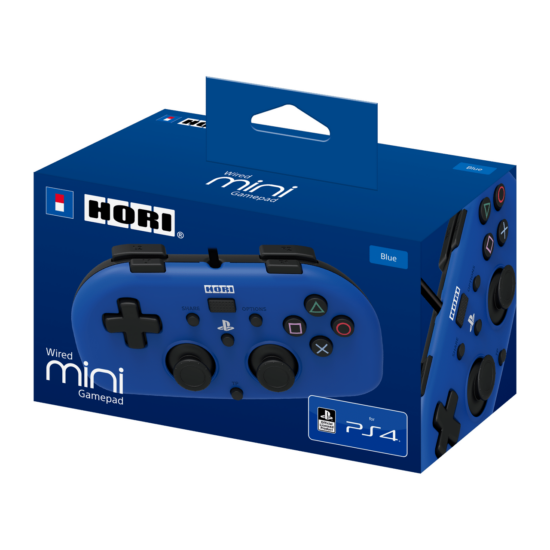 Hori - Wired Mini Gamepad For PlayStation 4 - Blue Box