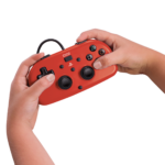 Hori - Wired Mini Gamepad For PlayStation 4 - Red In Use