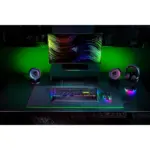 Razer - BlackWidow V4 Green Switch RGB Gaming Keyboard - UK Layout Tilted View