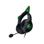 Razer - Kraken Kitty V2 RGB Chroma Headset - Black Angled View Mic