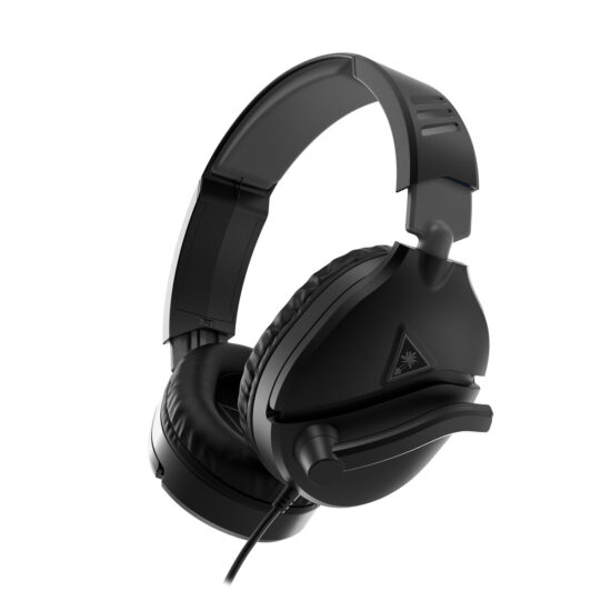 Turtle Beach - Recon 70 Wired Gaming Headset - Black Angled Side View