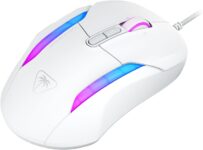 Turtle Beach - Kone II Wired Ergonomic Gaming Mouse - White Back Angled View