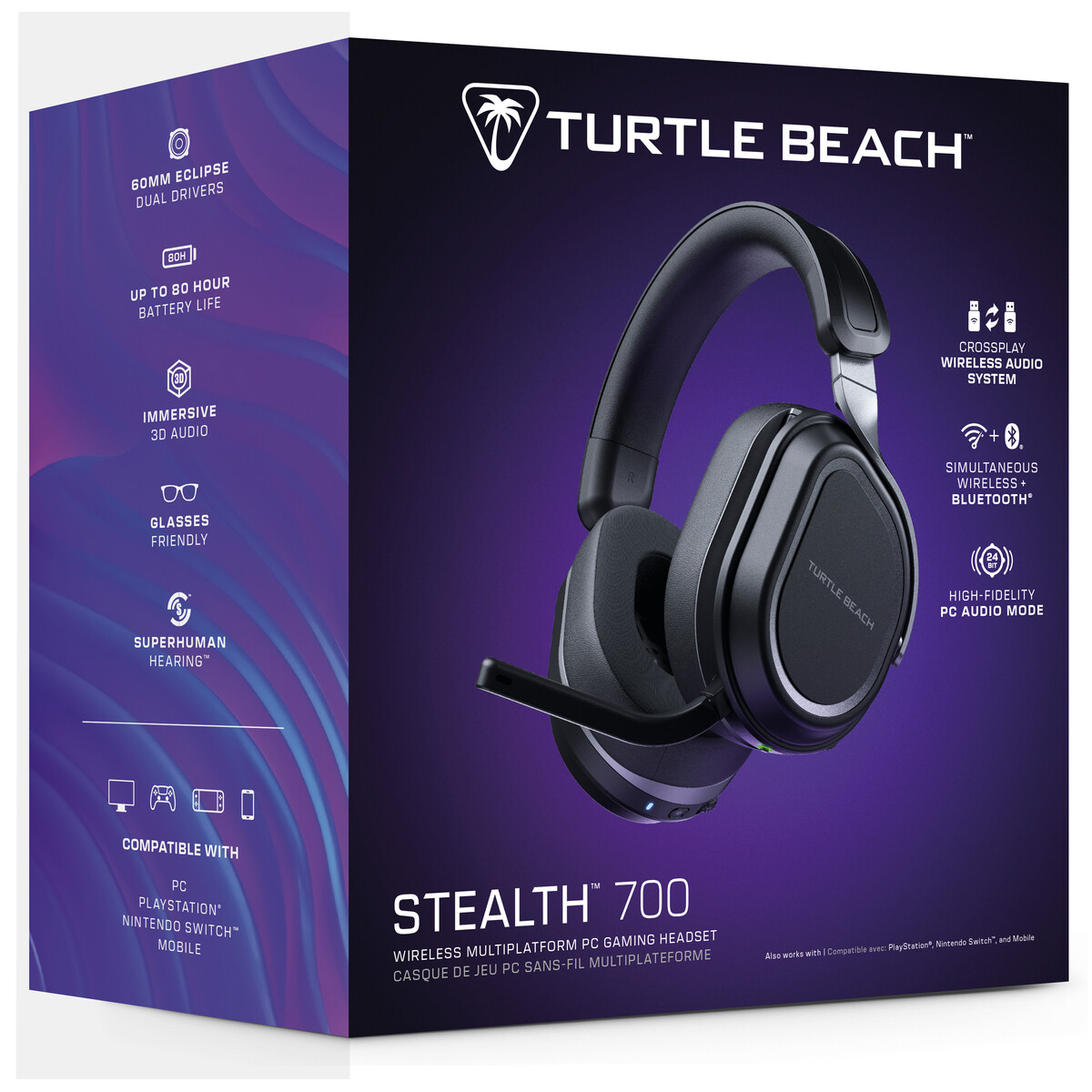 Turtle Beach - Stealth 700 (Gen 3) Gaming Headset PC Edition - Black Box